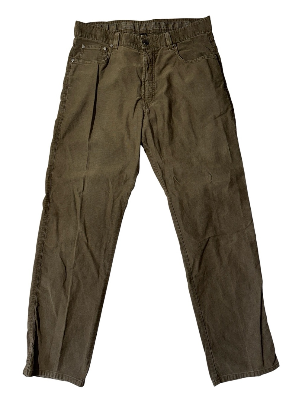 Ermenegildo Zegna mens 36x32 dark green cotton vintage denim jeans EUC